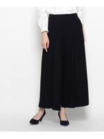 タックストレッチワイドパンツ/ネイビー(093)