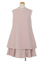 パールネックワンピース/ネイビー