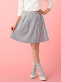 フルーリーベルトタックフレアースカート/クリーム