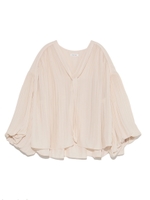 プリーツパフブラウス/LBEG