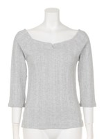 マルチRIB2WAYトップス/ライトグレー