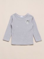 ローゲージ接結Tシャツ/ネイビー