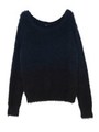 Gradation shaggy knit/NVY