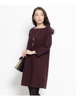 起毛Aラインワンピース/ブラック(019)