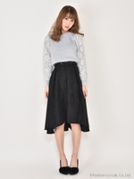 フィッシュテールスカート/レッド