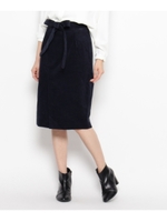 コーデュロイラップスカート/カーキ(027)