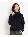 シャギーワイドタートルプルオーバー/ネイビー(093)