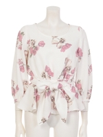 ブーケフラワーリボンBL/ネイビー