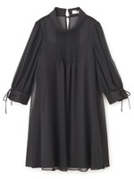シースルーシフォンワンピース/ピンク