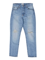 【Ca】ハイウエストスリムデニム/ブルー