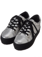 【SOLO&DOUBLE】 厚底スニーカー/SILVER