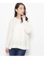 ラメ混ワイドニット/ホワイト系(002)