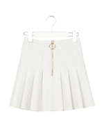 レザープリーツスカート/ピンク