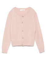 刺繍ボタンカーデ/PNK