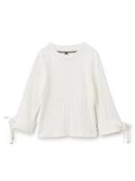 テレコカットトップス/ホワイト