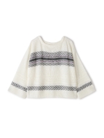 ネイティブボーダーニットプルオーバー/ホワイト(031)