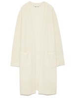 ワッフルロングカーディガン/OWHT