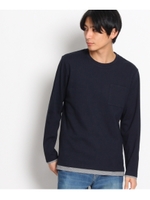 カノコサッカーフェイクレイヤードTシャツ/ネイビー(093)