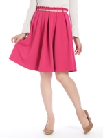 畦ポンチパールベルトスカート/ピンク