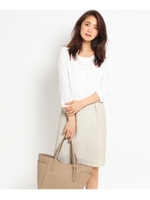 [L]ブライトツィードワンピース/ブラック(419)