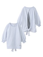 OPEN BACK SWEAT TOP SET/ピンク