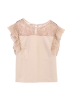 袖レースブラウス【3点セット対応】/オフホワイト