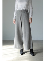 【AZUL by moussy】抗菌防臭スウェッタージャガードワイドパンツ/T.GRY