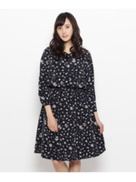 リトルブーケフラワーワンピース/サックス(190)