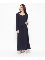 リブニットセパレート風ワンピース（中国製）/ネイビー(093)