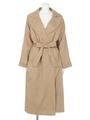 ロングガウンコート/BEIGE MID