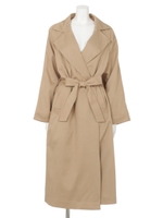 ロングガウンコート/BEIGE MID