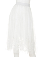 【chille anap】レース×チュールスカート/BK