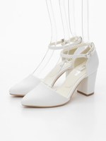 アンクルストラップパンプス/WH