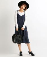 ストライプキャミワンピース×インナーセット