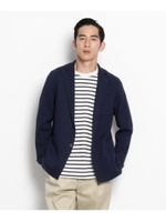 ミラノリブ編み ニットジャケット/ダークグレー(013)