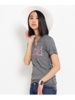 JohnEshaya キーネックロゴTシャツ/グレー(812)