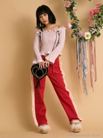 Kz denimフリンジLP/T/インディゴ