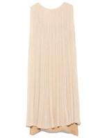 レイヤードプリーツワンピース/IVR