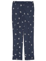 花柄パイピングパンツ/NVY