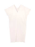 Vネックカットソーワンピース/ベージュ