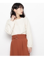 バルーンスリーブブラウス/ライトベージュ(051)