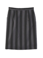 メモリーストライプタイトスカート/グレー(020)