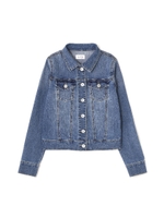 《BLANCHIC》ベーシックデニムブルゾン/ブルー(110)