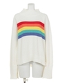 OVER THE RAINBOW KNIT/OFF WHITE×PINK