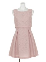 バックリボンワンピース/ピンク