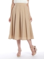 ムジミモレ丈スカート/ベージュ