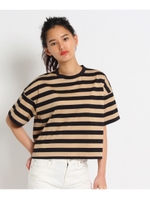 Traditional Weatherwear ポケットボーダーTシャツ/ブラック(319)