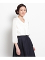 ボータイタック入りブラウス/オフホワイト(003)