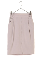 ・フロントスリットタックスカート/オフホワイト