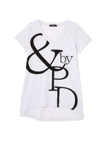 ビッグロゴVネックTシャツ/ホワイト(030)